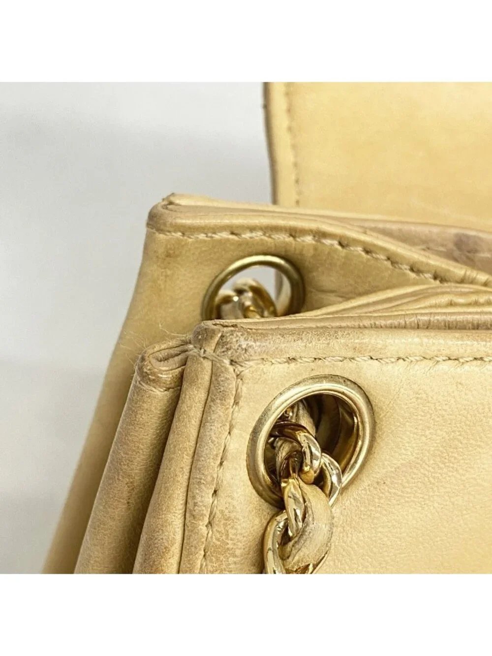 Chanel Shoulder Bag 2.55 Choco Bar Lambskin Light Brown Gold